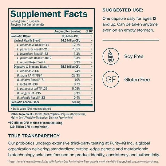 One Daily Women's Probiotic, TGR